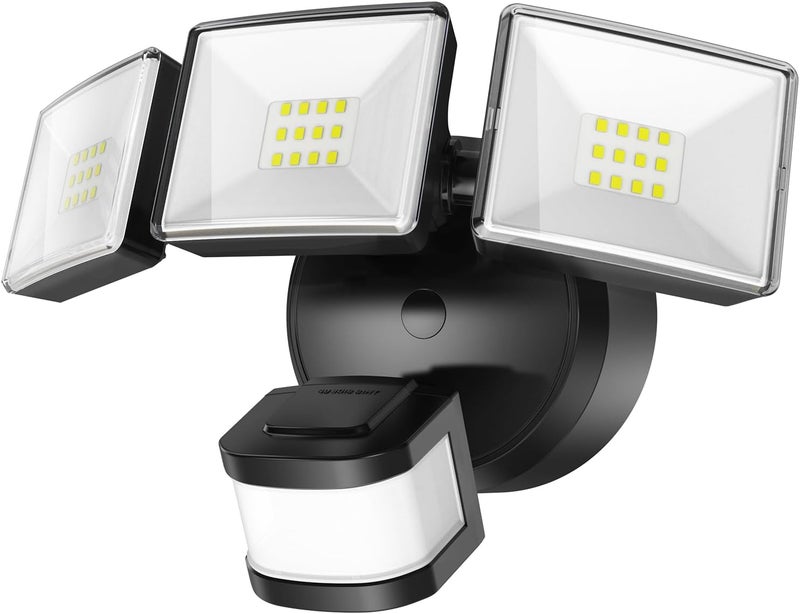 OREiN Motion Sensor Outdoor Flood Light, 26W 3500LM LED Security Light, 240° 40FT Detection, Dusk to Dawn/Auto/Test Modes, IP65 Waterproof for Garage, Yard, Porch, Driveway (Hardwired) - Image 1